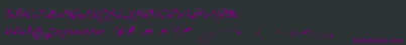 Mosquito Font – Purple Fonts on Black Background