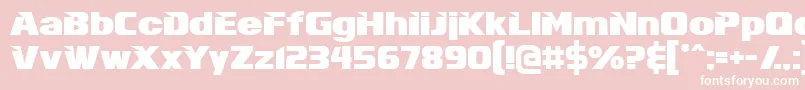 Infinits Font – White Fonts on Pink Background