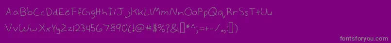Więcej informacji o czcionce Anneke Czcionka Anneke – szare czcionki na fioletowym tle
