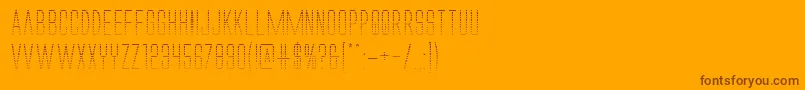 Alienleagueiigrad Font – Brown Fonts on Orange Background
