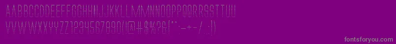 Alienleagueiigrad Font – Gray Fonts on Purple Background