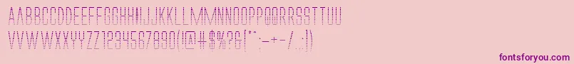 Alienleagueiigrad Font – Purple Fonts on Pink Background