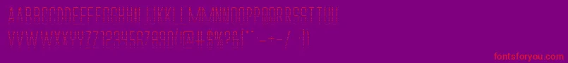 Alienleagueiigrad Font – Red Fonts on Purple Background