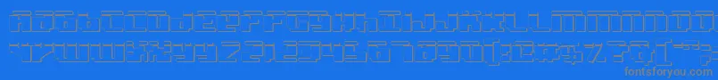 Шрифт BadRobotLaser3D – серые шрифты на синем фоне