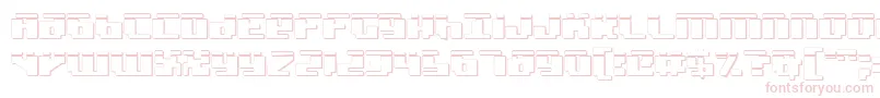 BadRobotLaser3D Font – Pink Fonts on White Background