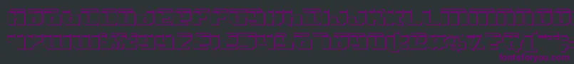 BadRobotLaser3D Font – Purple Fonts on Black Background