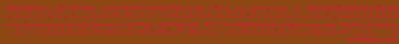 BadRobotLaser3D Font – Red Fonts on Brown Background