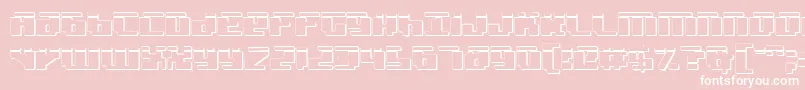fuente BadRobotLaser3D – Fuentes Blancas Sobre Fondo Rosa