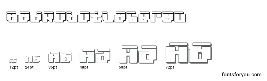BadRobotLaser3D Font Sizes