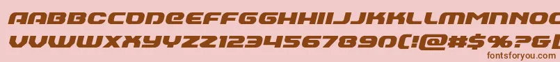 Annapolisital Font – Brown Fonts on Pink Background