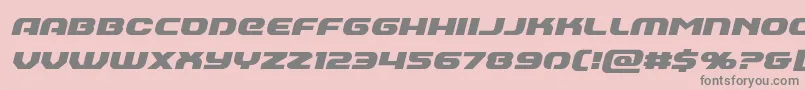 Annapolisital Font – Gray Fonts on Pink Background