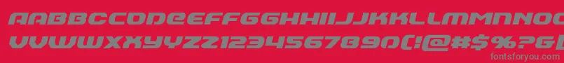 Annapolisital Font – Gray Fonts on Red Background