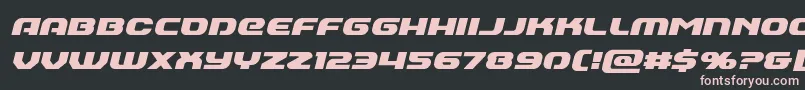 Annapolisital Font – Pink Fonts on Black Background