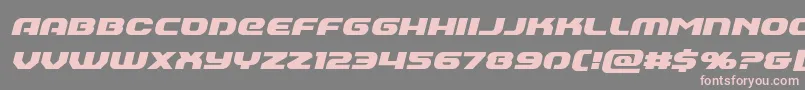 Annapolisital Font – Pink Fonts on Gray Background