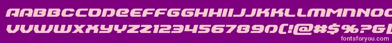 Annapolisital Font – Pink Fonts on Purple Background