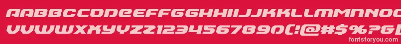 Annapolisital Font – Pink Fonts on Red Background