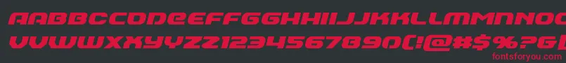 Annapolisital Font – Red Fonts on Black Background