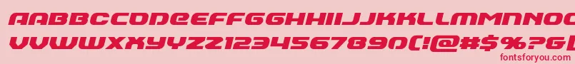 Annapolisital Font – Red Fonts on Pink Background