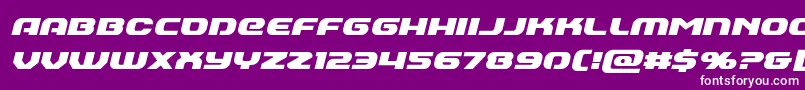 Annapolisital Font – White Fonts on Purple Background