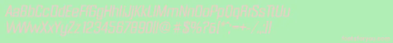 DiamanteserialItalic Font – Pink Fonts on Green Background