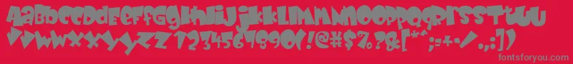 fuente Babyk ffy – Fuentes Grises Sobre Fondo Rojo