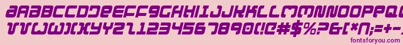 ExedoreCondensedItalic Font – Purple Fonts on Pink Background