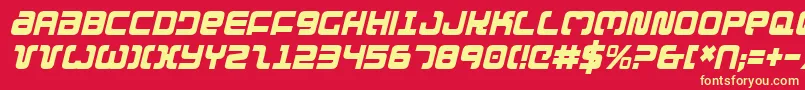 ExedoreCondensedItalic Font – Yellow Fonts on Red Background