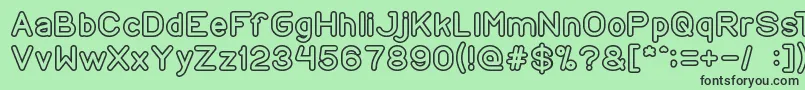 CopyPaste Font – Black Fonts on Green Background