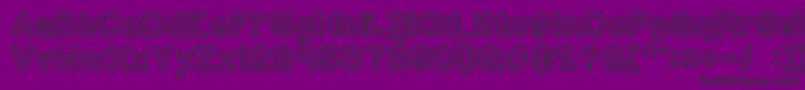 CopyPaste Font – Black Fonts on Purple Background