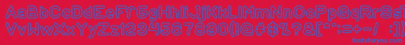 CopyPaste Font – Blue Fonts on Red Background