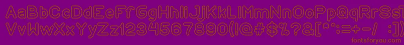 CopyPaste Font – Brown Fonts on Purple Background