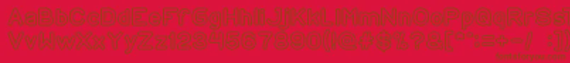 CopyPaste Font – Brown Fonts on Red Background