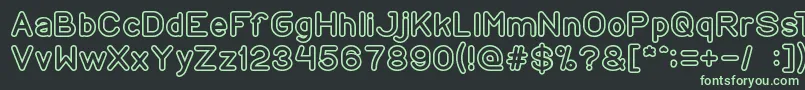 CopyPaste Font – Green Fonts on Black Background