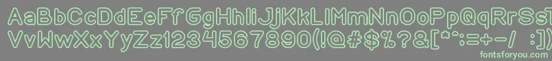 CopyPaste Font – Green Fonts on Gray Background