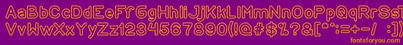 CopyPaste Font – Orange Fonts on Purple Background