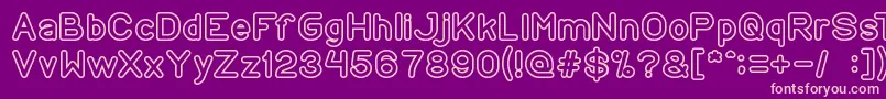 Czcionka CopyPaste – różowe czcionki na fioletowym tle
