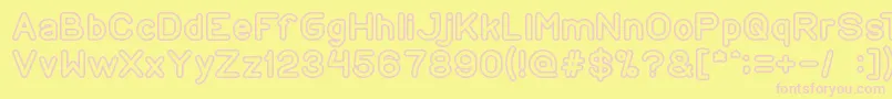 CopyPaste Font – Pink Fonts on Yellow Background