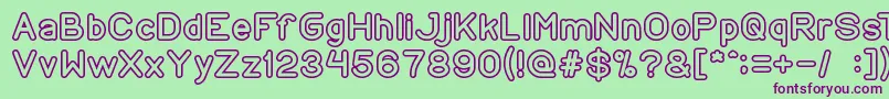 CopyPaste Font – Purple Fonts on Green Background