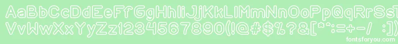 CopyPaste Font – White Fonts on Green Background