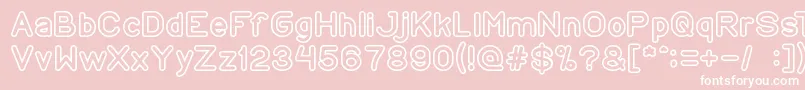 CopyPaste Font – White Fonts on Pink Background