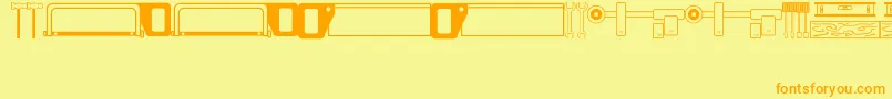 Quickfix Font – Orange Fonts on Yellow Background
