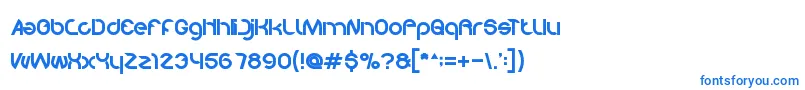 Weitere Informationen zur We-Schriftart We-Schriftart – Blaue Schriften auf weißem Hintergrund