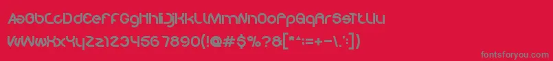 フォントWe – 赤い背景に灰色の文字