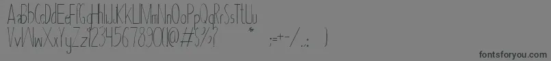 Asbah Font – Black Fonts on Gray Background
