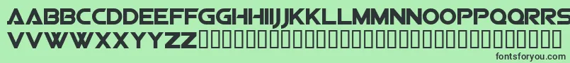 Шрифт Sfvipersquadronsolid – чёрные шрифты на зелёном фоне