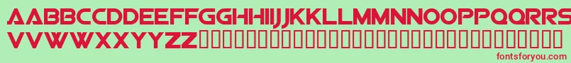 Sfvipersquadronsolid Font – Red Fonts on Green Background