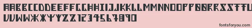 Berkel Font – Black Fonts on Pink Background