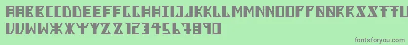 Berkel Font – Gray Fonts on Green Background