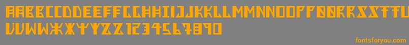 Berkel Font – Orange Fonts on Gray Background