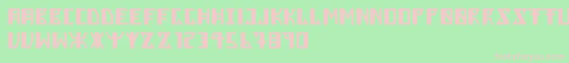 Berkel Font – Pink Fonts on Green Background